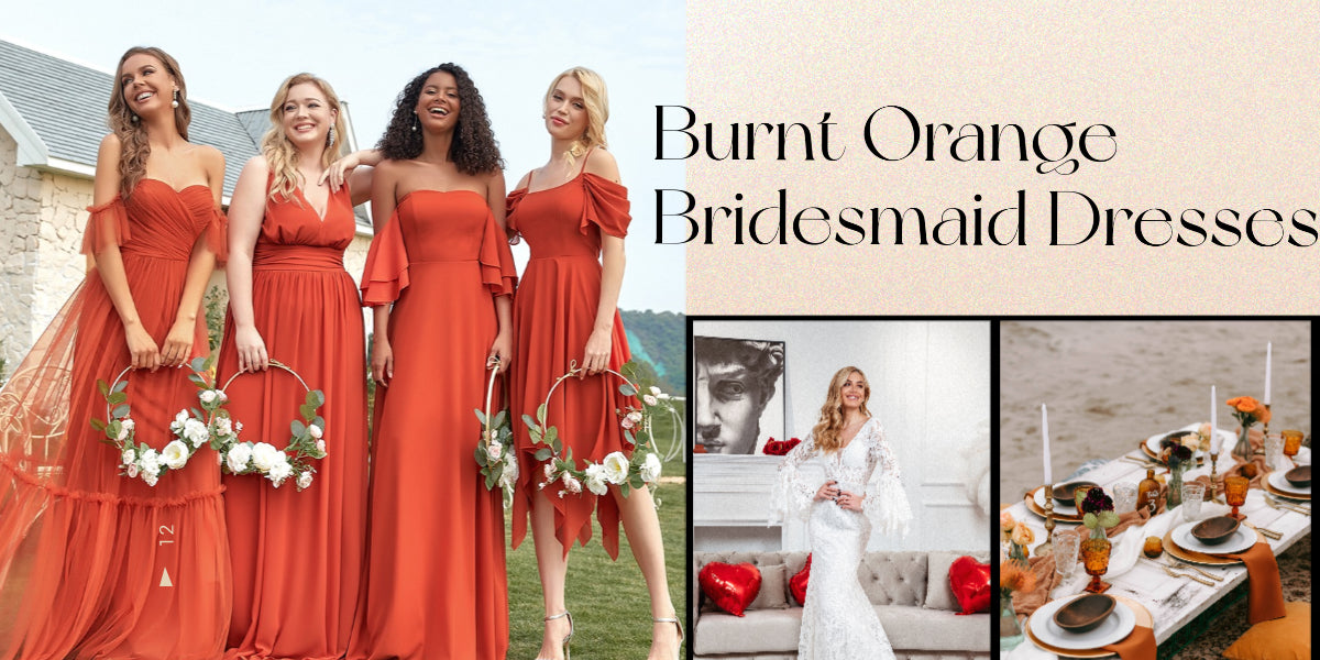 Burnt Orange Bridesmaid Dresses: How to Use This Striking Shade