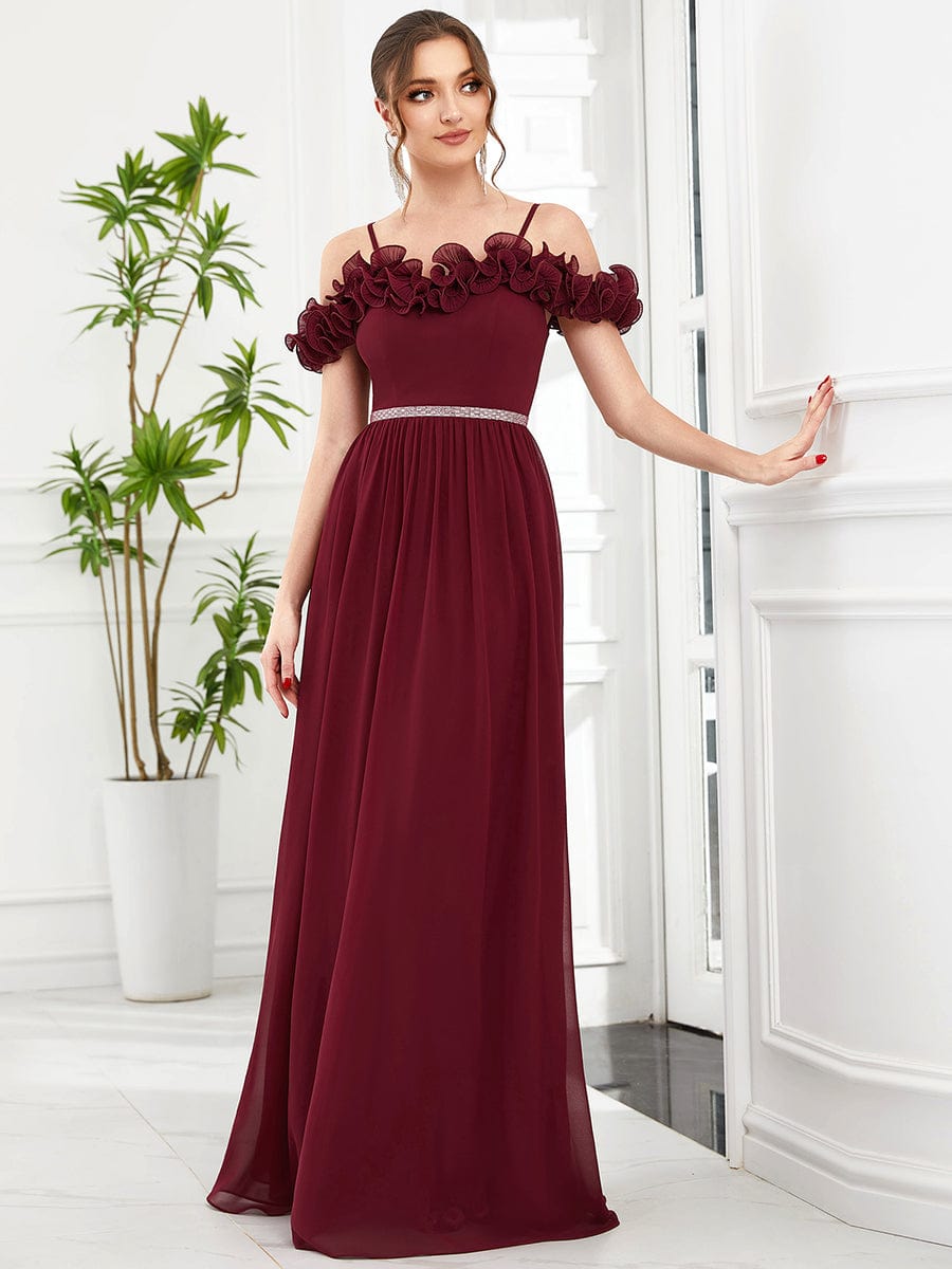 Red sequin bridesmaid store dress