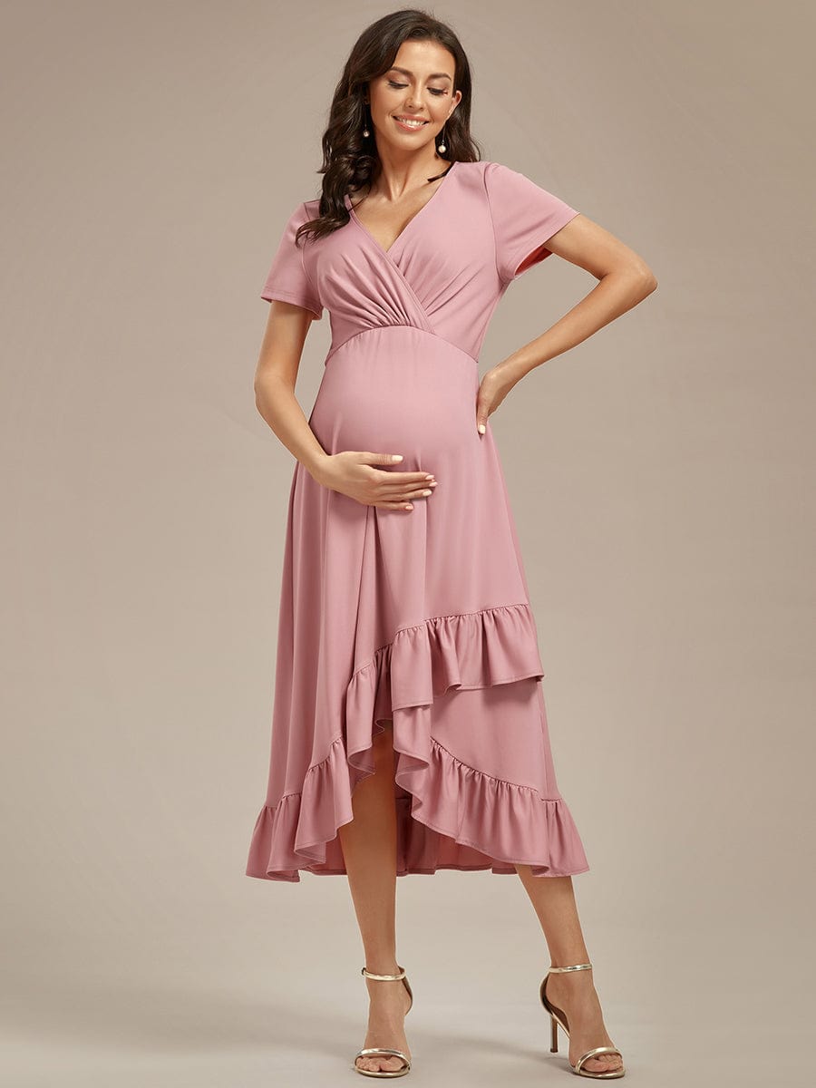 Maternity Dress Flounce London Maternity Bridesmaid Dress Sage size 8