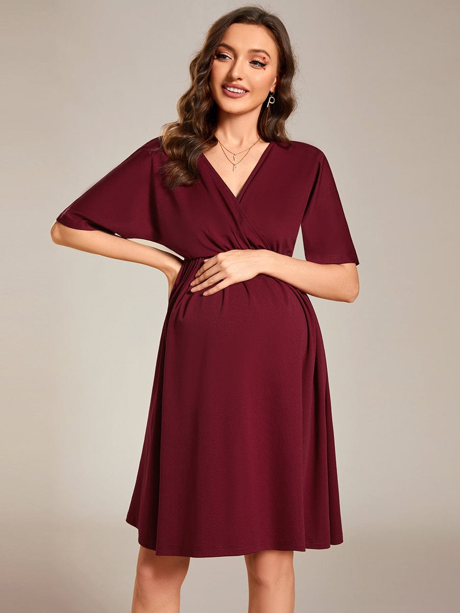 Fitted knee outlet length dress