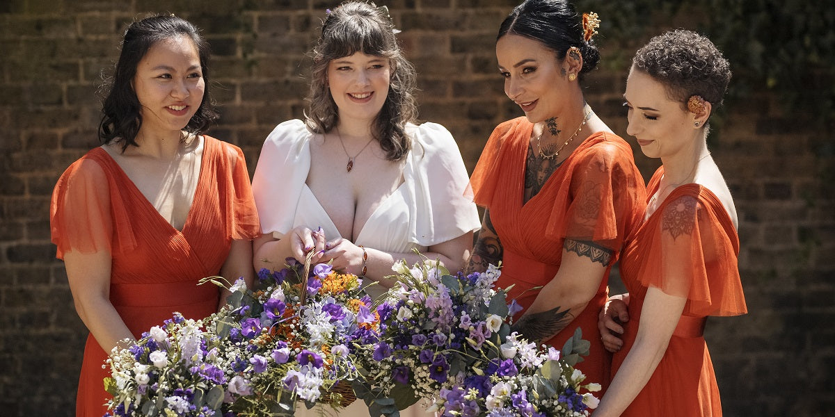 Becky & James Burnt Orange Bridesmaids