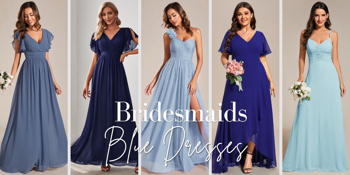 Blue Bridesmaid Dresses