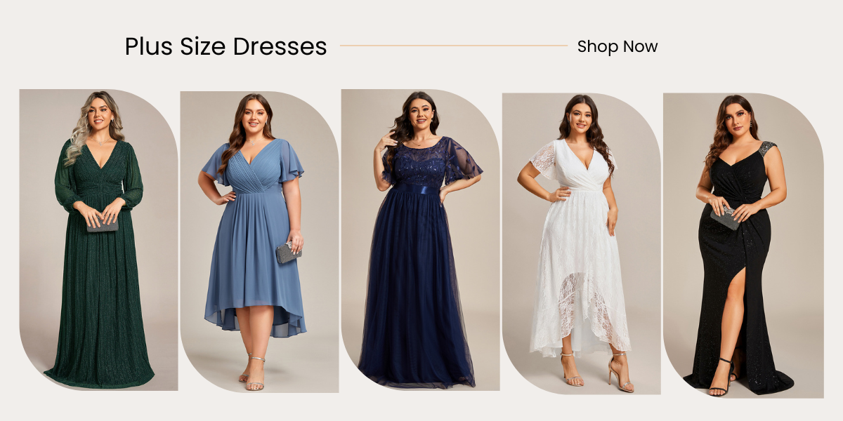 falttering plus size evening dresses