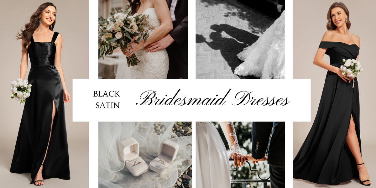 Top 5 Black Satin Bridesmaid Dresses for Modern Weddings