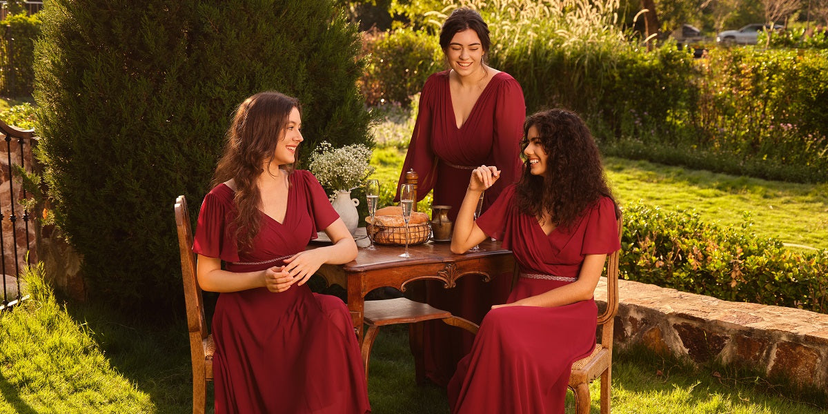 Burgundy Evening Dresses