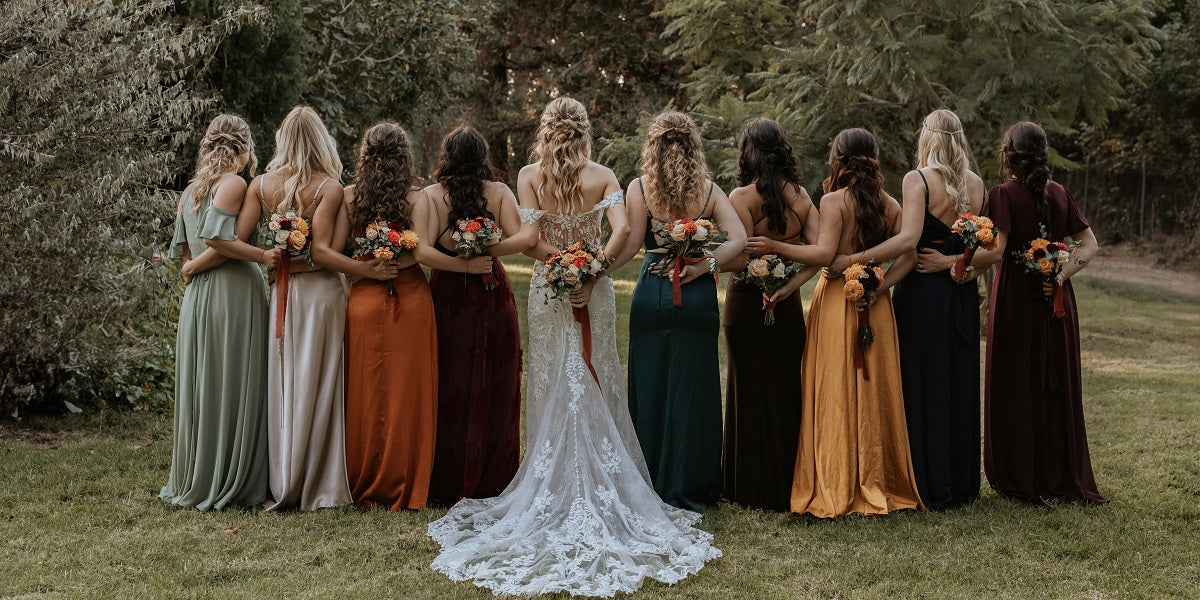 jewel tone bridesmaid dresses