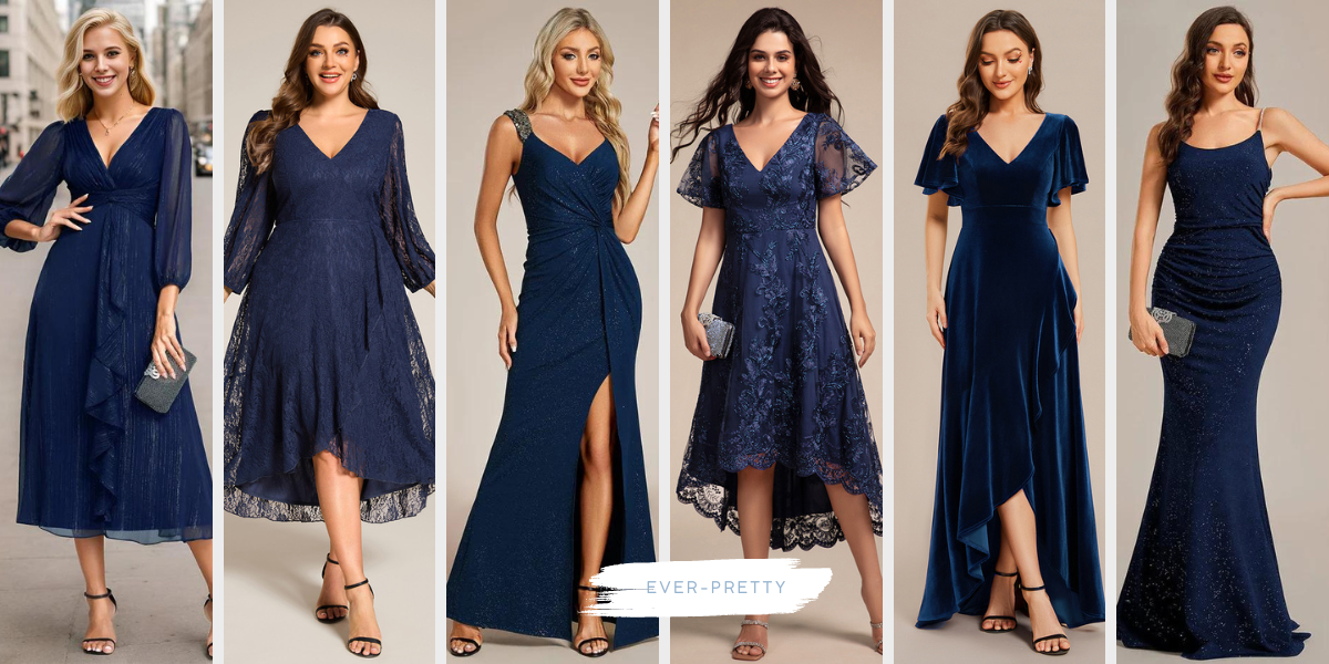 15 Most Beautiful Navy Blue Occasion Dresses