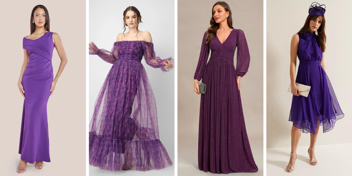 10 Princess of Wales-Inspired Purple Dresses for Evening Parties, Weddings & Proms