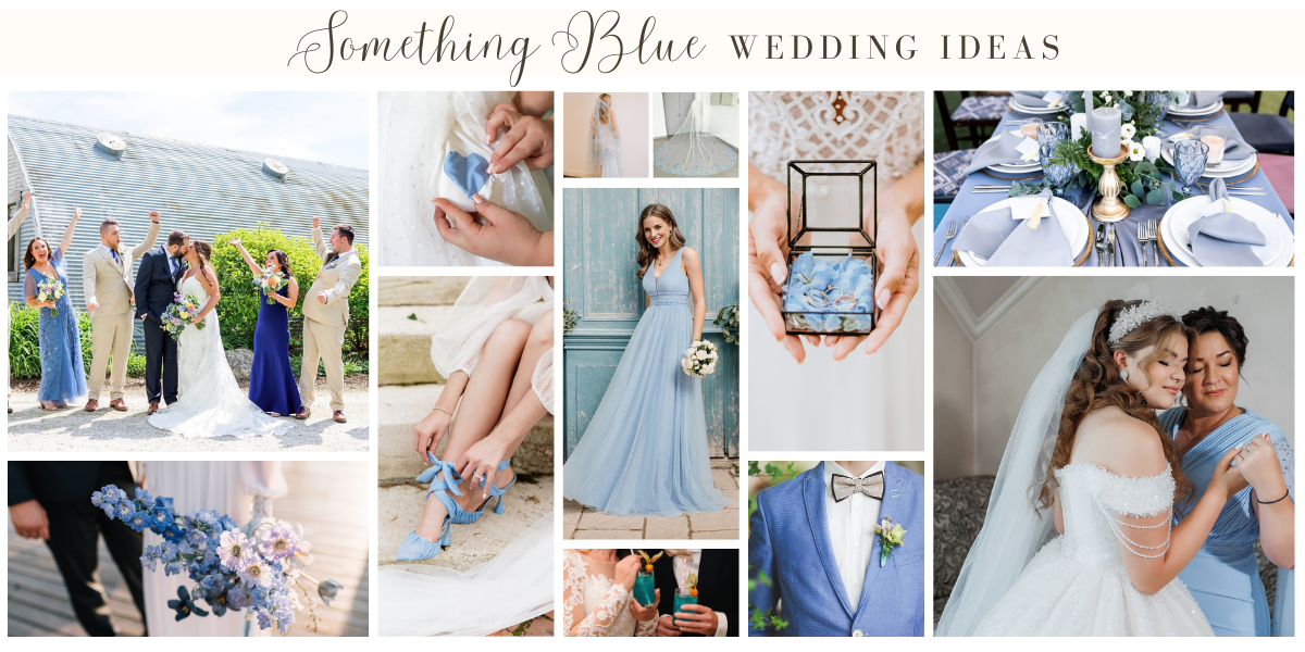 something blue wedding ideas