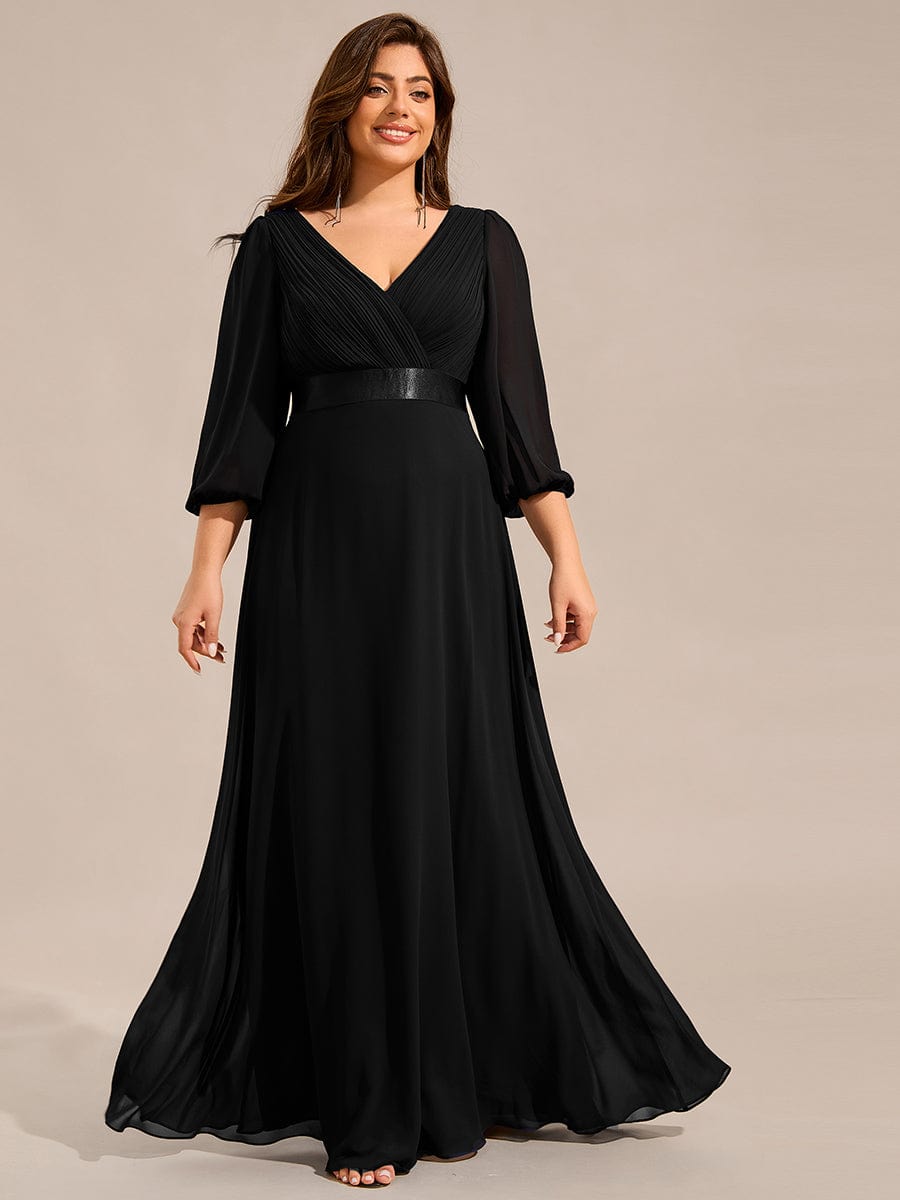 Empire waist black tie dresses best sale