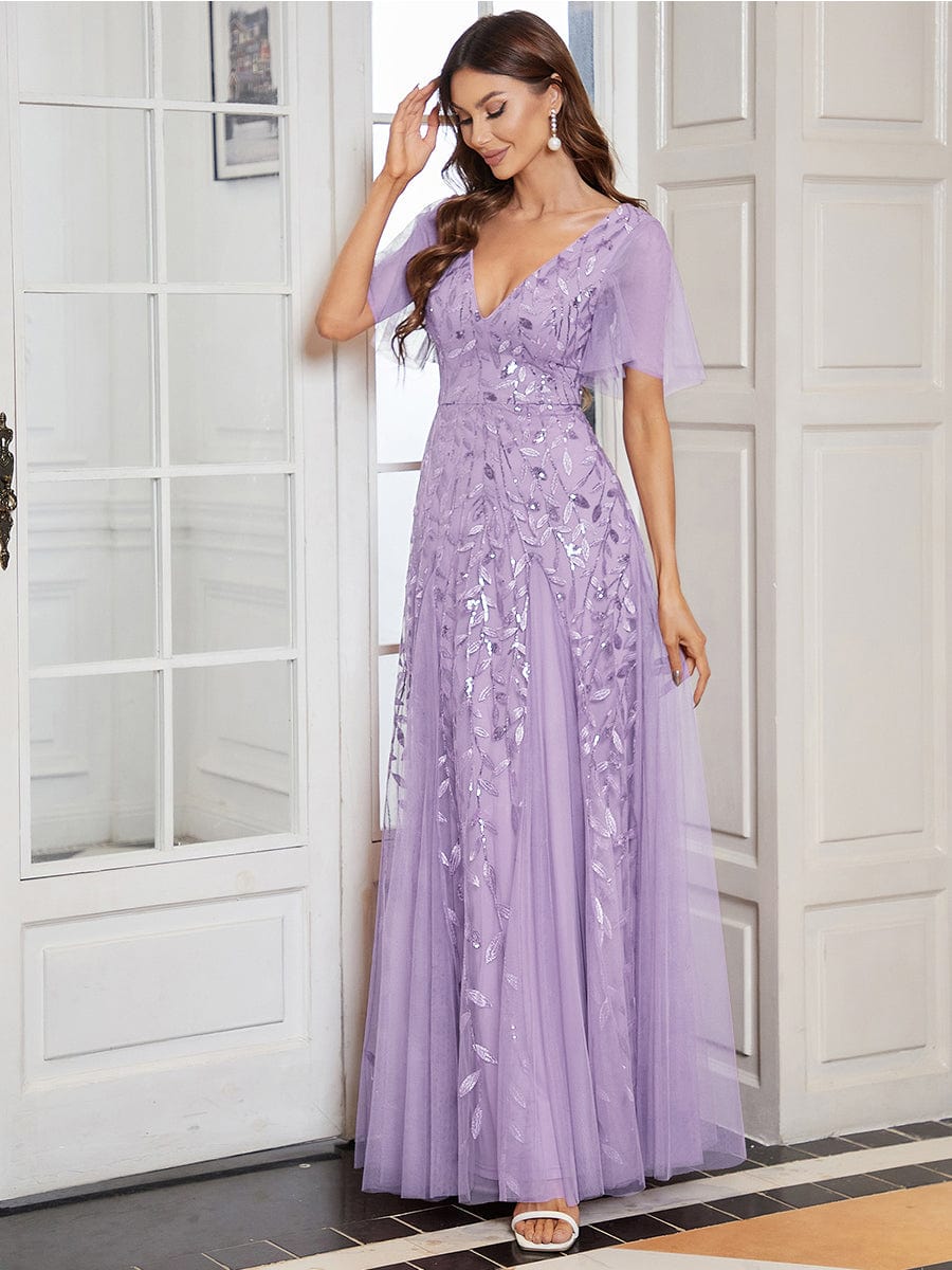 Top Picks Lilac & Lavender Bridesmaid Gowns #style_EE00736LV