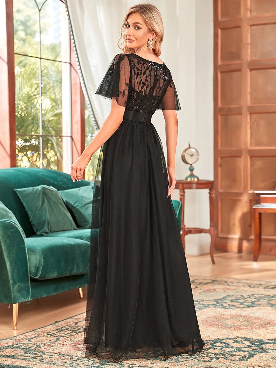 Top Picks Black Evening Gowns #style_EP00904BK