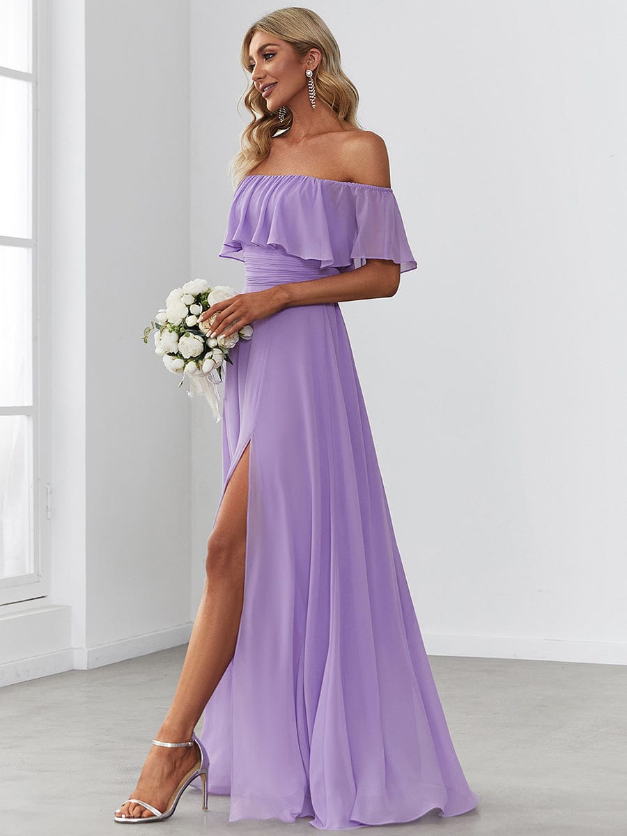 Top Picks Lilac & Lavender Bridesmaid Gowns #style_ES00969LV