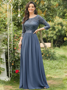 Dusty Navy Concert Dresses#style_EP07412DN