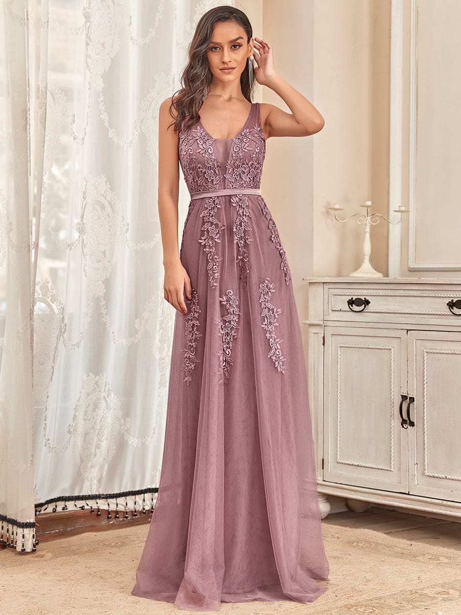 Purple Orchid Bridesmaid Dresses #style_EP07543OD