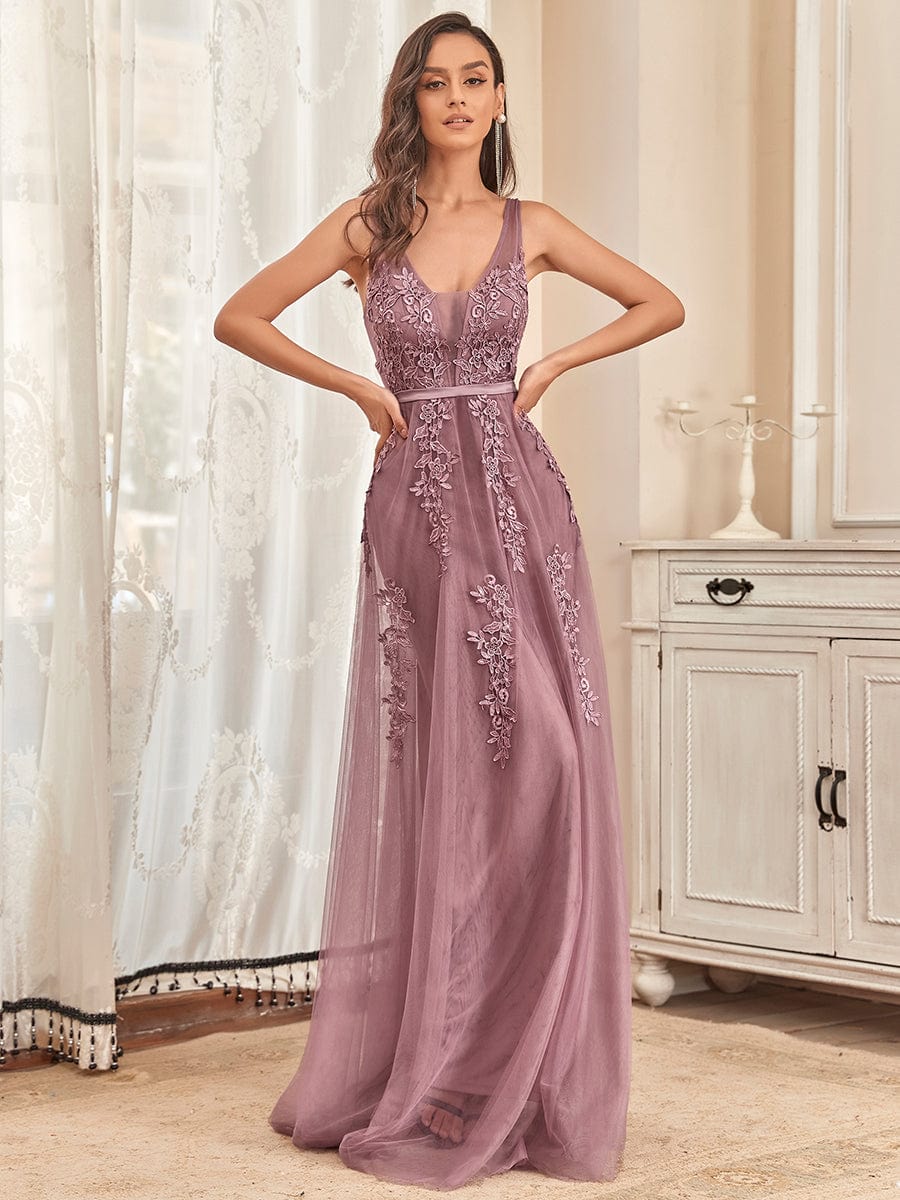 Purple Orchid Bridesmaid Dresses #style_EP07543OD