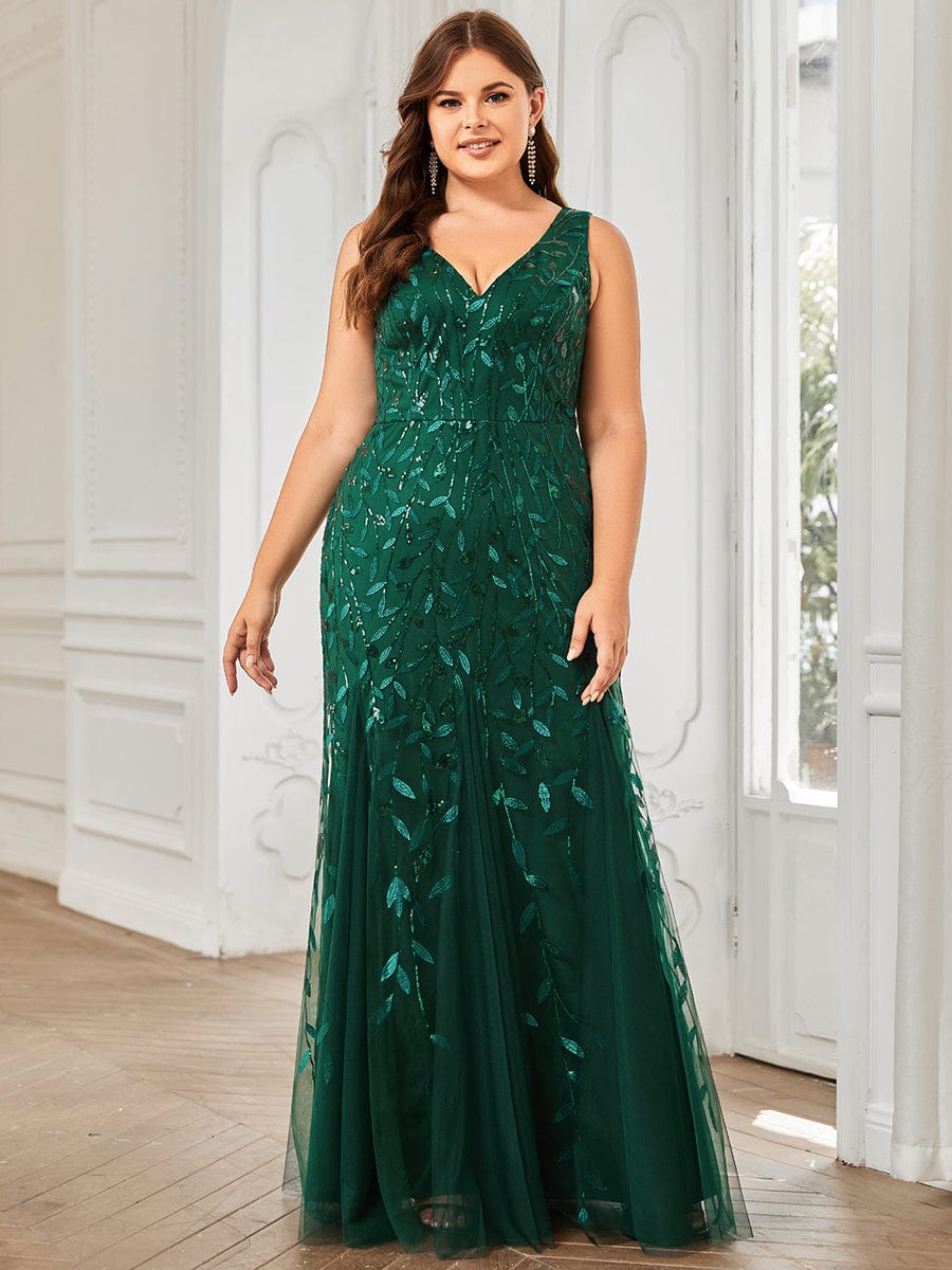 Top Picks Green Formal Dresses #style_EP07886DG