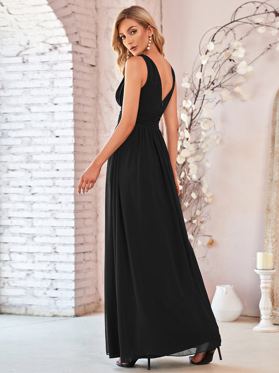 black bridesmaid dresses #style_ES09018BK