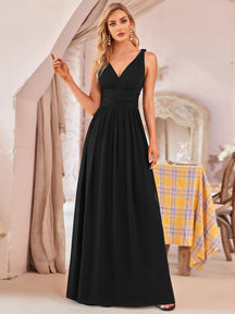 black bridesmaid dresses #style_ES09018BK