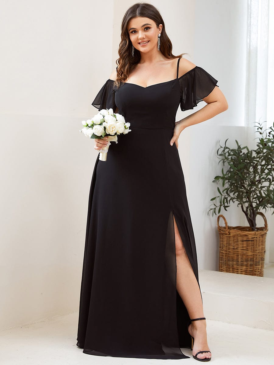 black bridesmaid dresses #style_ES00237BK