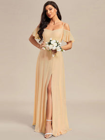 Top Picks Champagne Bridesmaid Gowns #style_ES00237CH