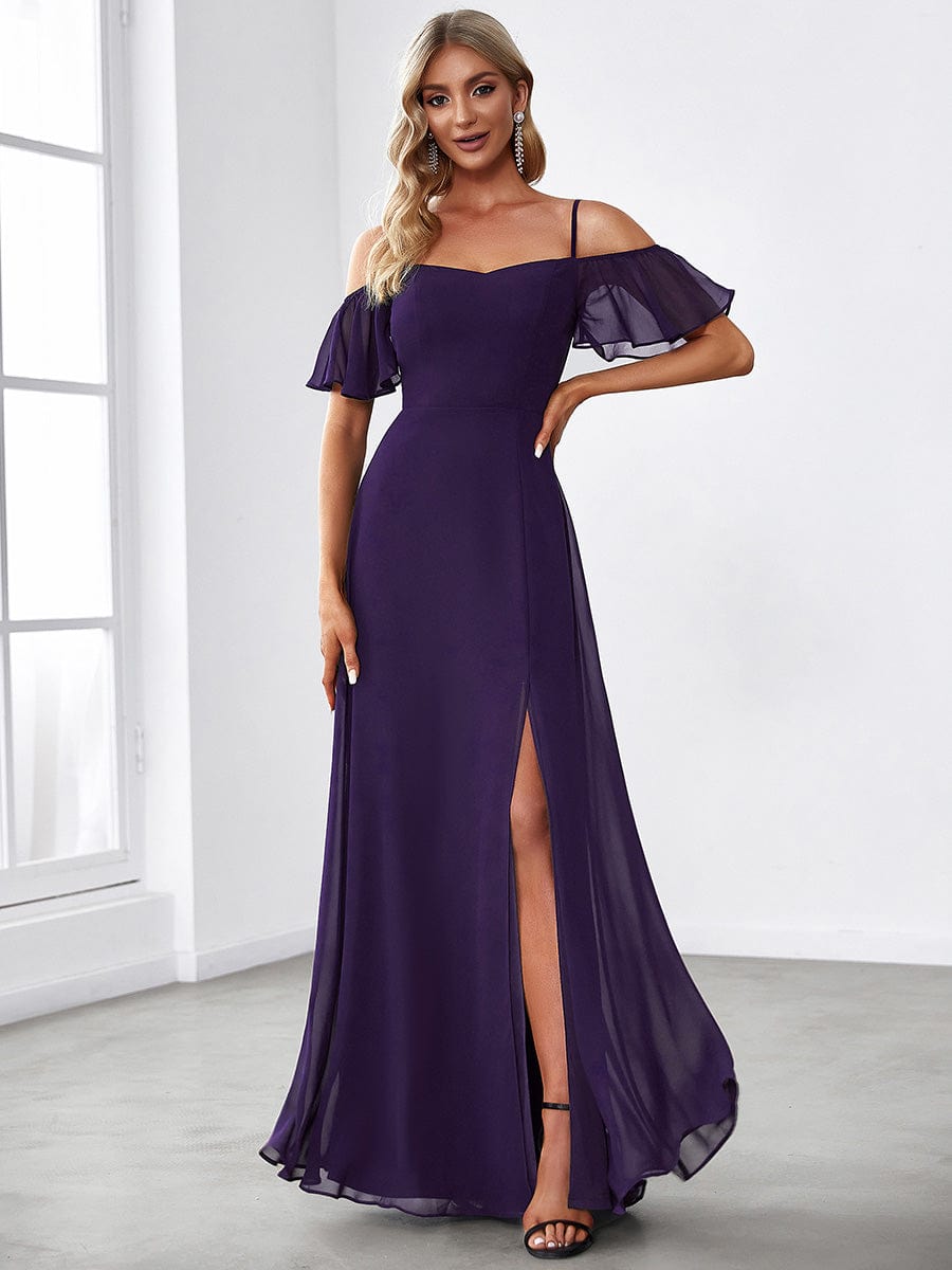 Dark plum bridesmaid dresses deals