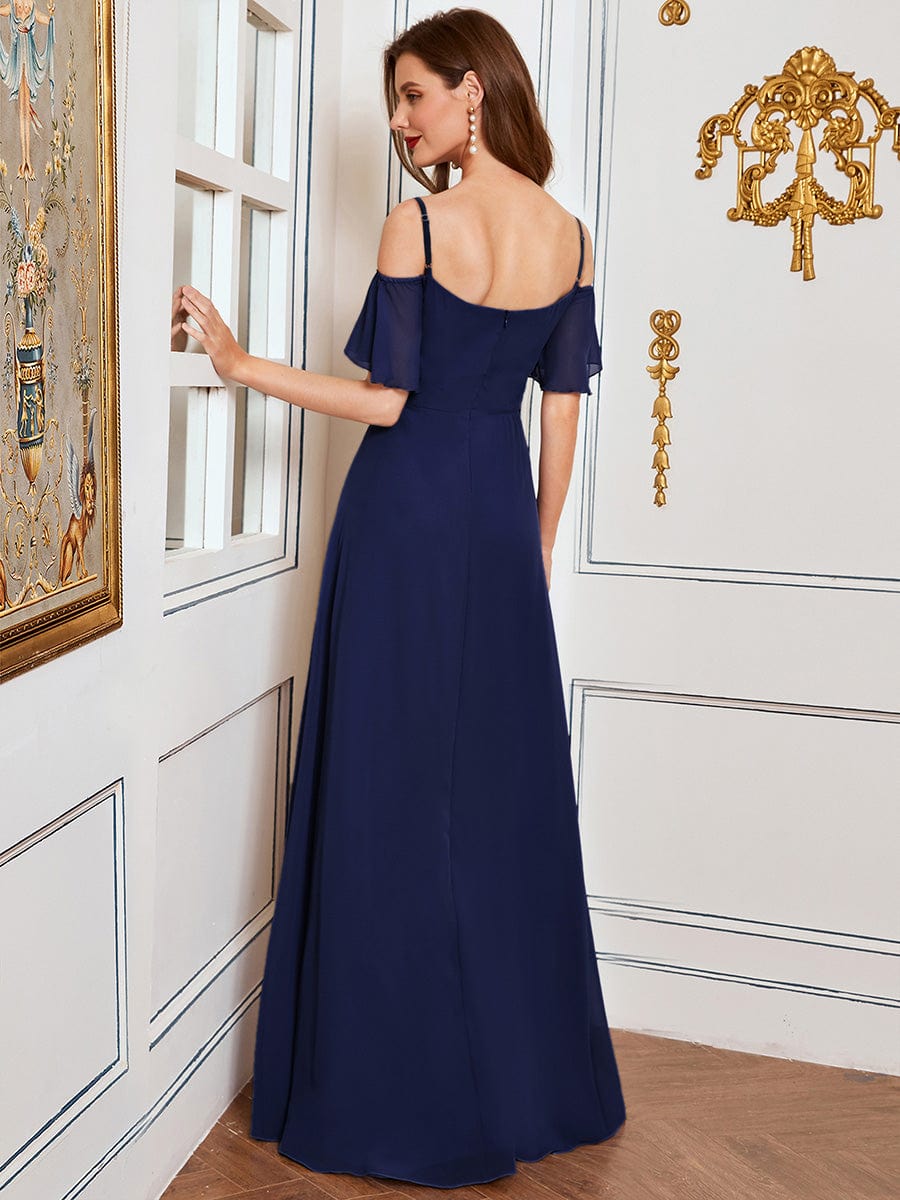 Blue Bridesmaid Dresses #style_ES00237NB