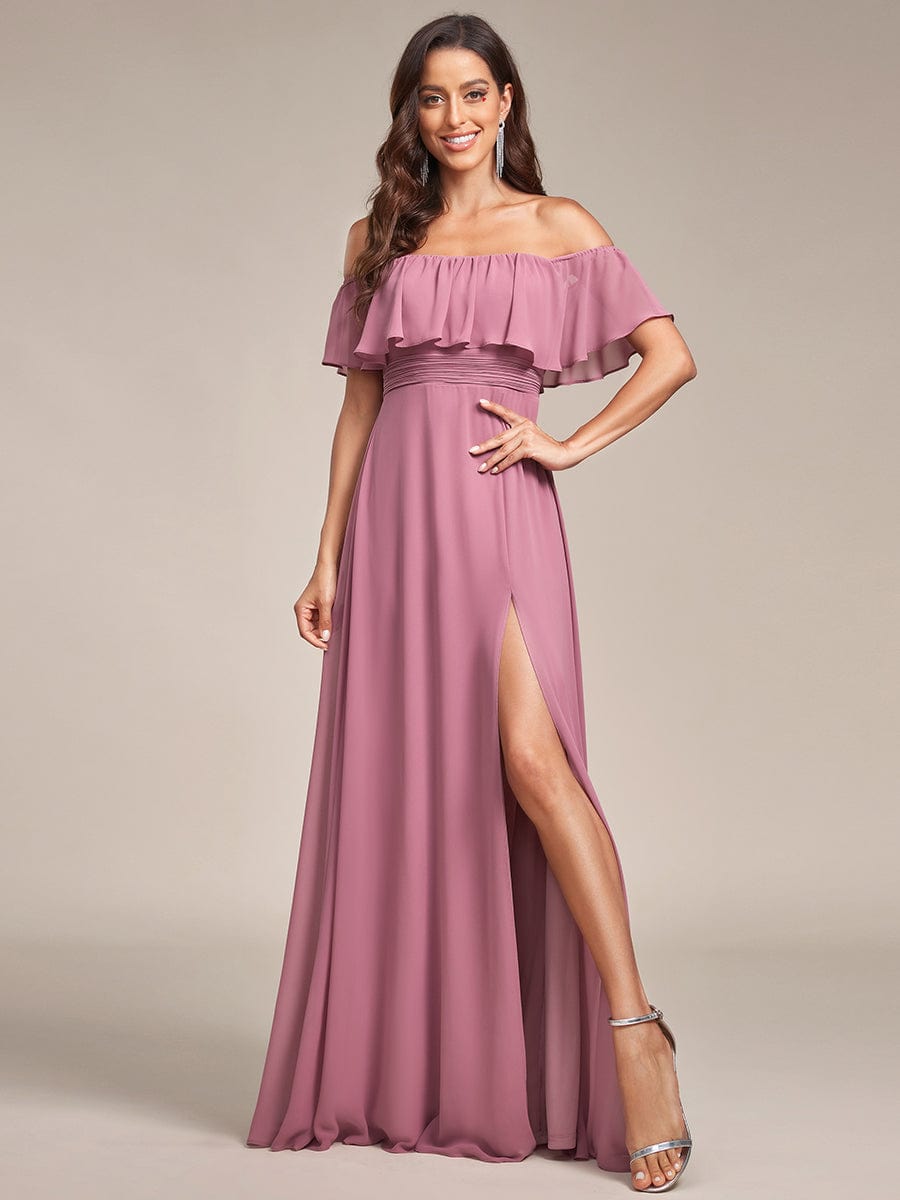 Purple Orchid Bridesmaid Dresses #style_ES00969OD