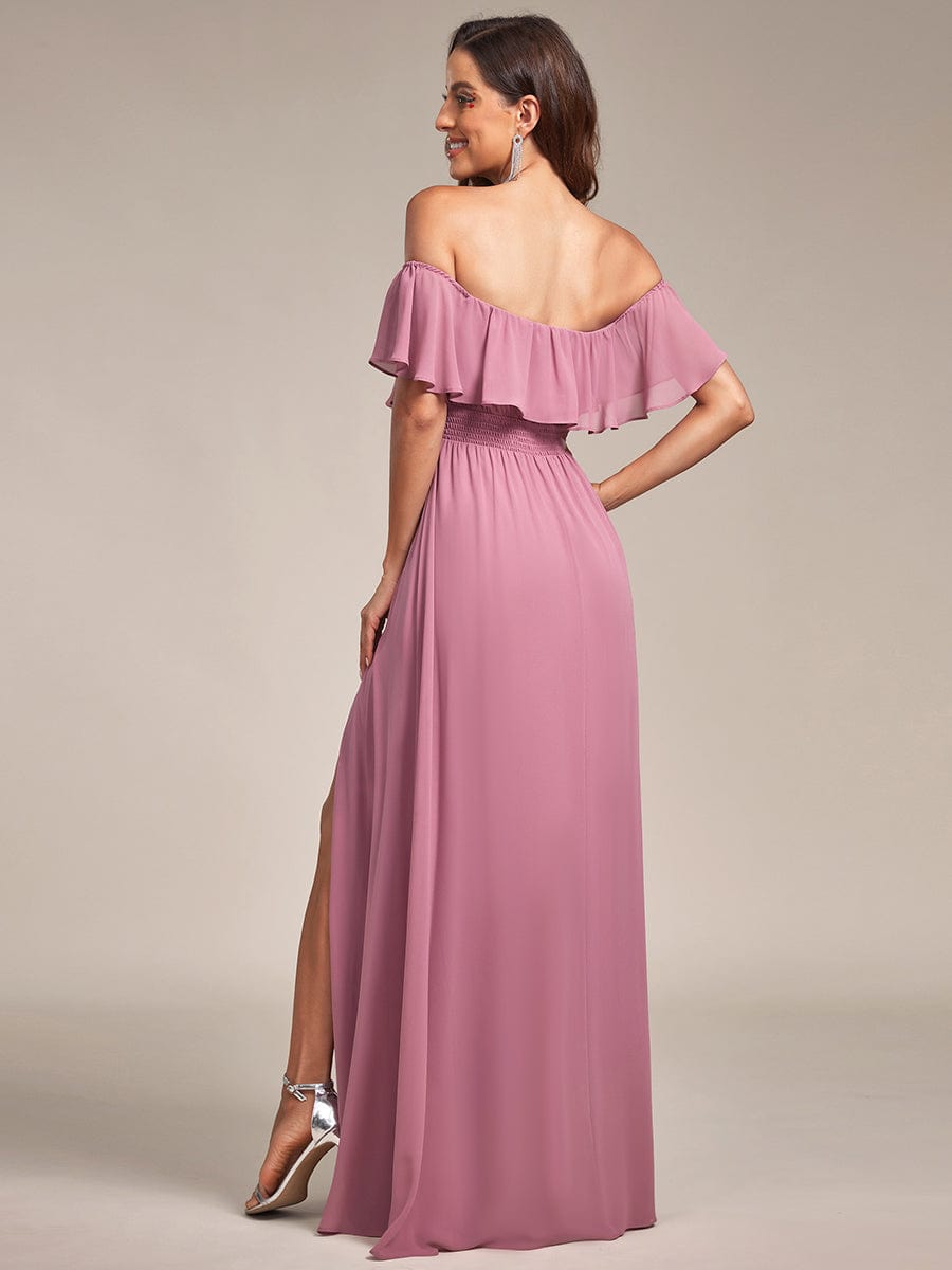 Purple Orchid Bridesmaid Dresses #style_ES00969OD