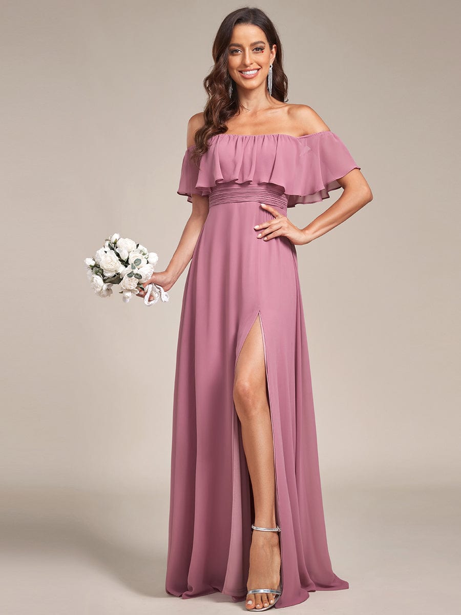 Purple Orchid Bridesmaid Dresses #style_ES00969OD