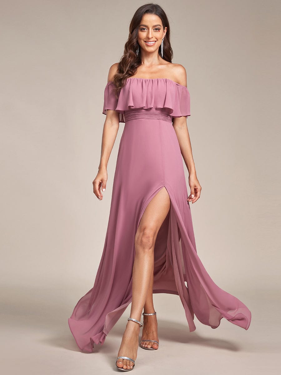 Purple Orchid Bridesmaid Dresses #style_ES00969OD