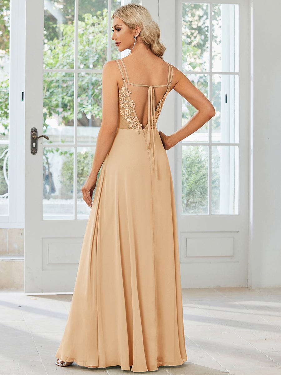 Top Picks Champagne Bridesmaid Gowns #style_ES01692CH