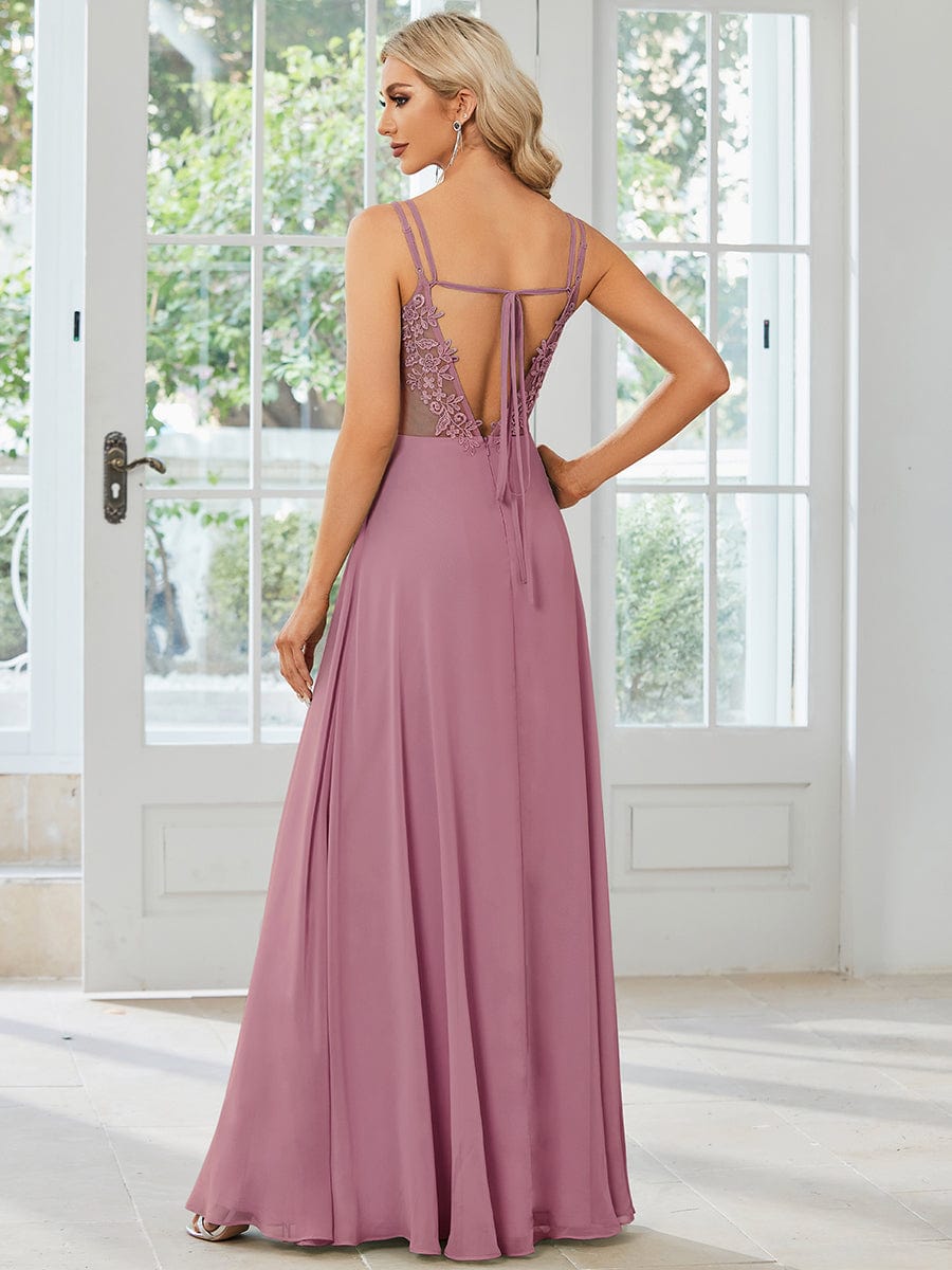 Purple Orchid Bridesmaid Dresses #style_ES01692OD