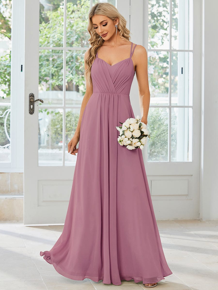 Purple Orchid Bridesmaid Dresses #style_ES01692OD