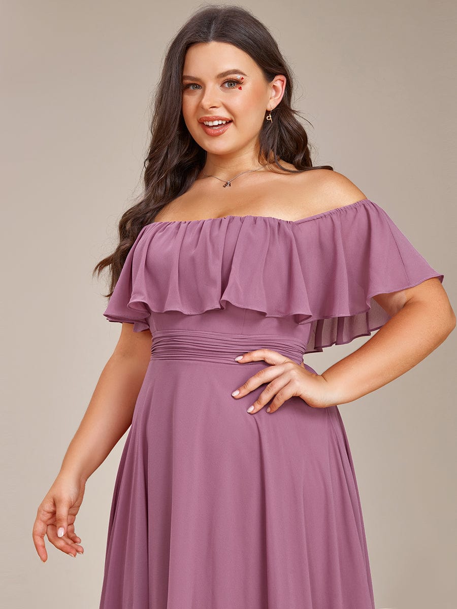 Purple Orchid Bridesmaid Dresses #style_ES01736OD