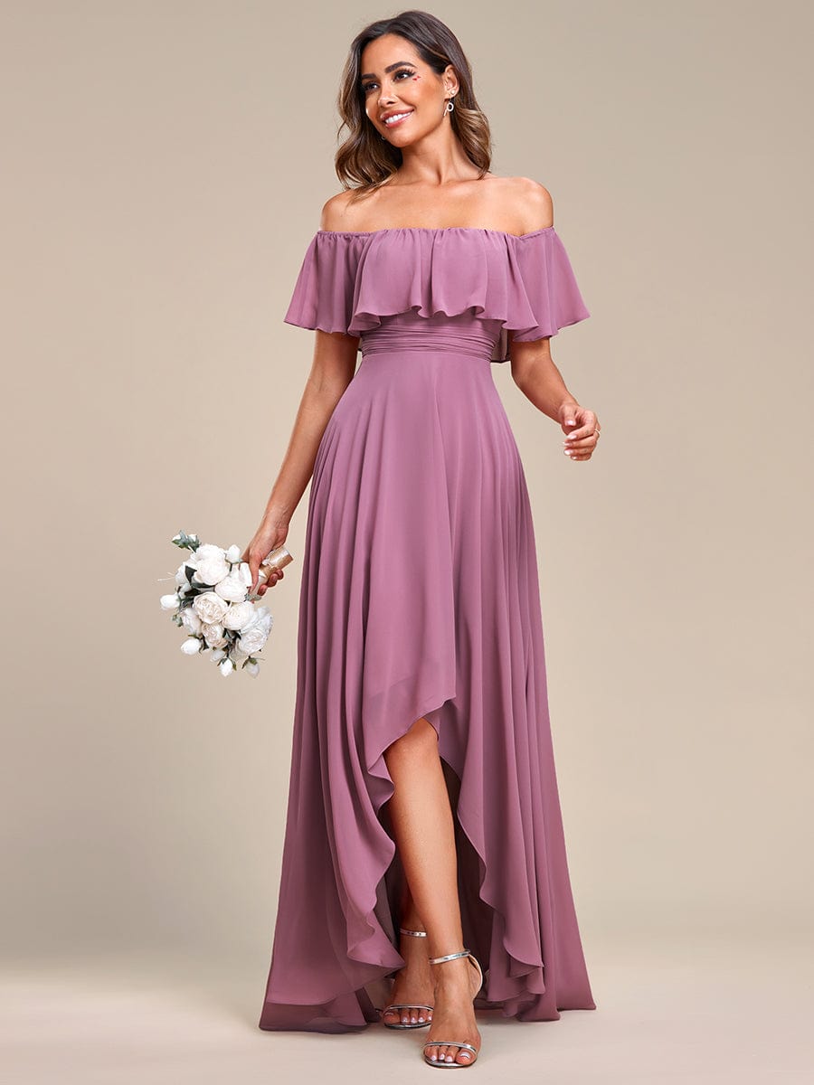 Purple Orchid Bridesmaid Dresses #style_ES01736OD