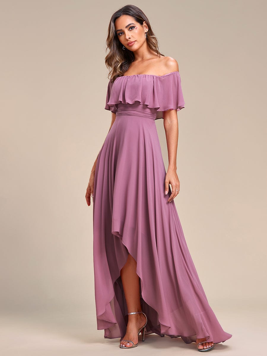 Purple Orchid Bridesmaid Dresses #style_ES01736OD