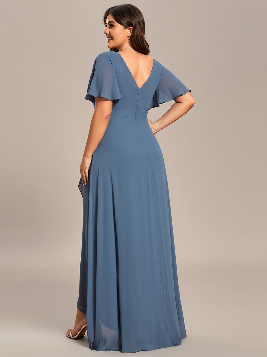 Dusty Blue Bridesmaid Gowns #style_ES01749DN