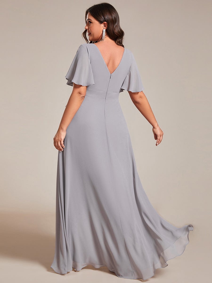 Grey Bridesmaid Dresses #style_ES01749GY