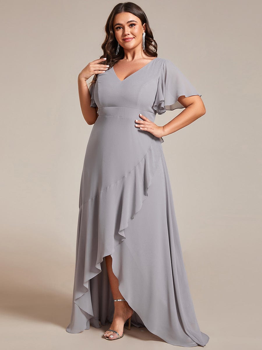 Grey Bridesmaid Dresses #style_ES01749GY