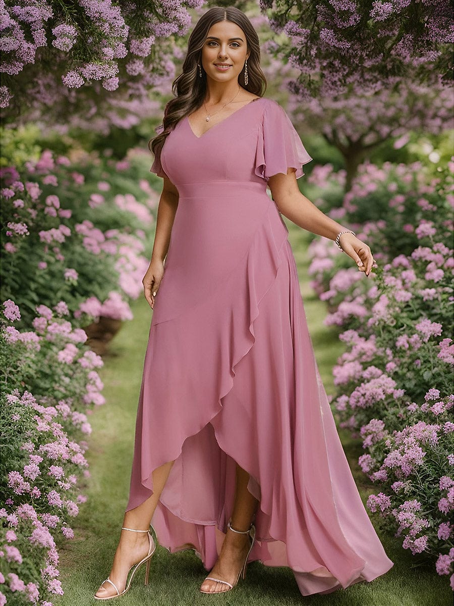 Purple Orchid Bridesmaid Dresses #style_ES01749OD