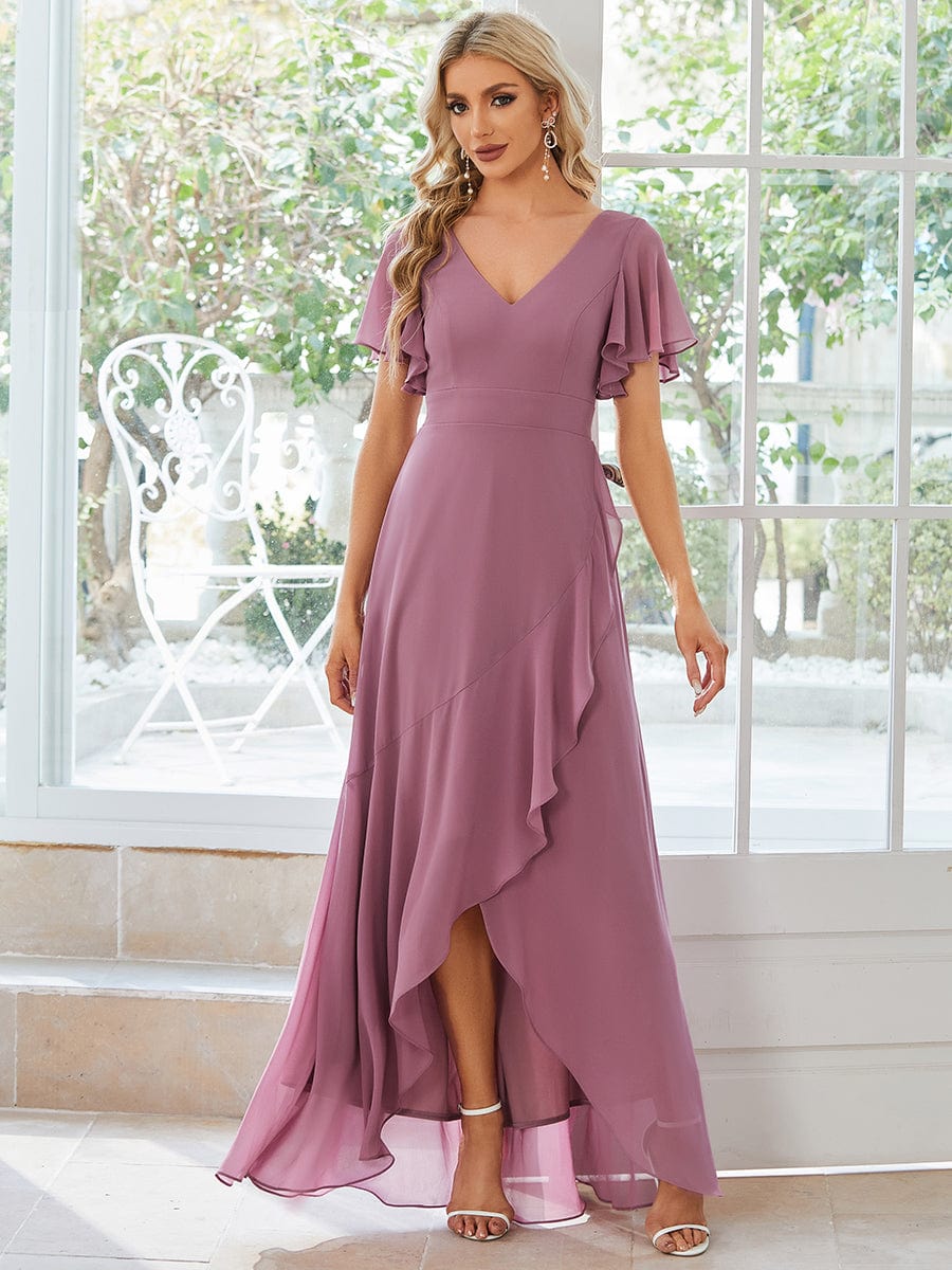 Purple Orchid Bridesmaid Dresses #style_ES01749OD