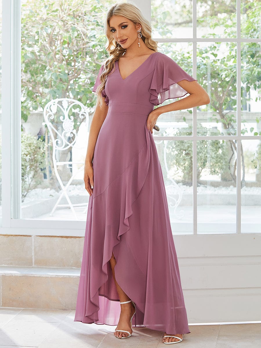 Purple Orchid Bridesmaid Dresses #style_ES01749OD