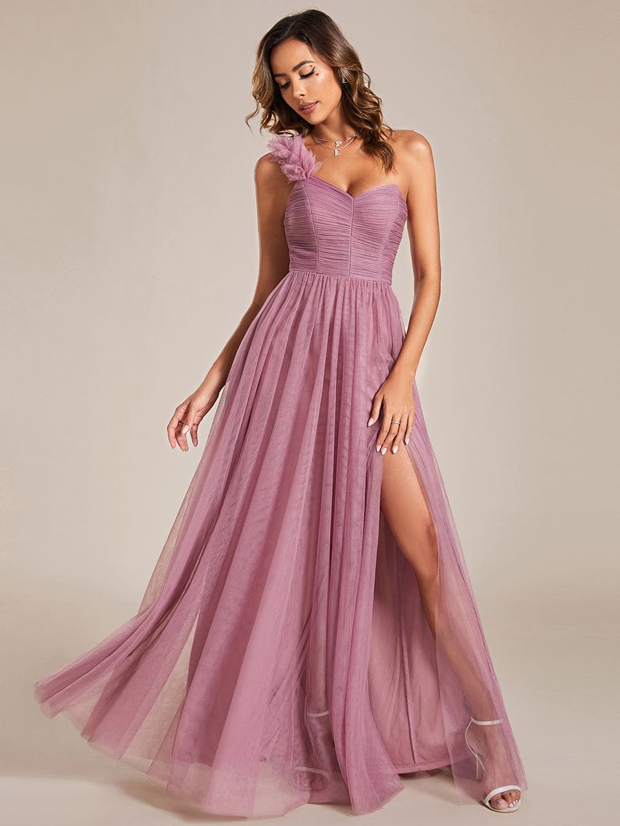 Purple Orchid Bridesmaid Dresses #style_ES01911OD