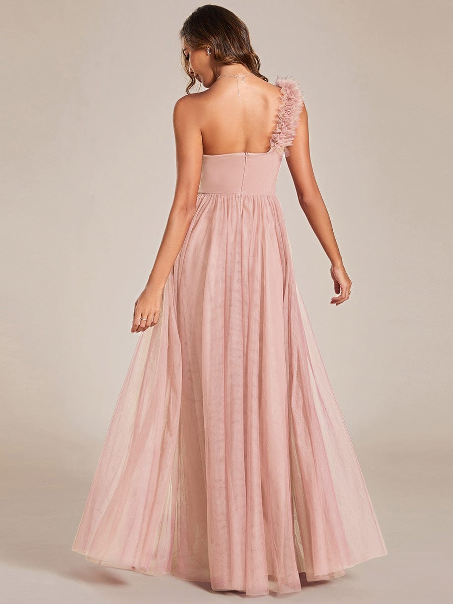 Pink Tulle Bridesmaid Dresses #style_ES01911PK