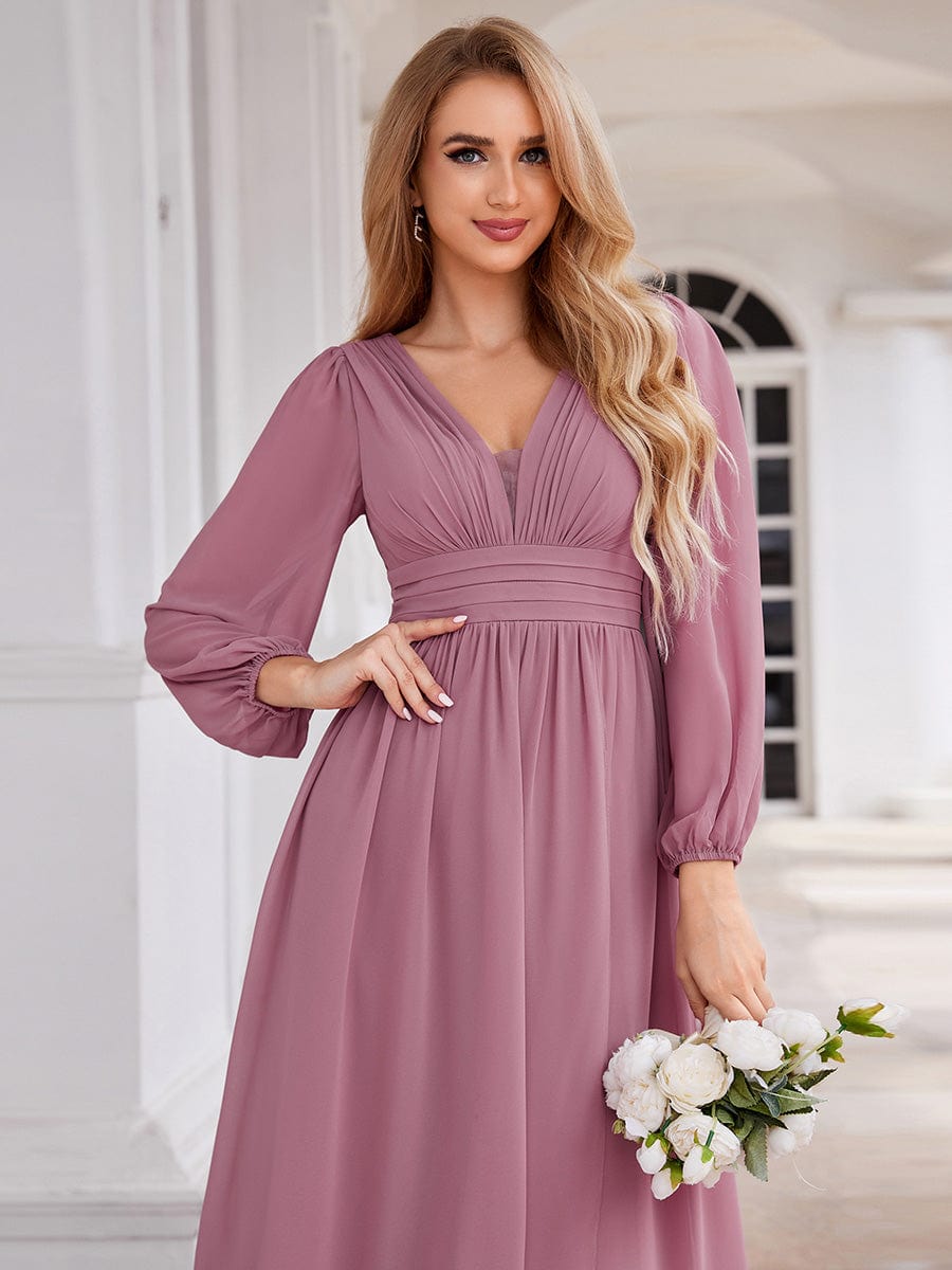 Purple Orchid Bridesmaid Dresses #style_ES02043OD