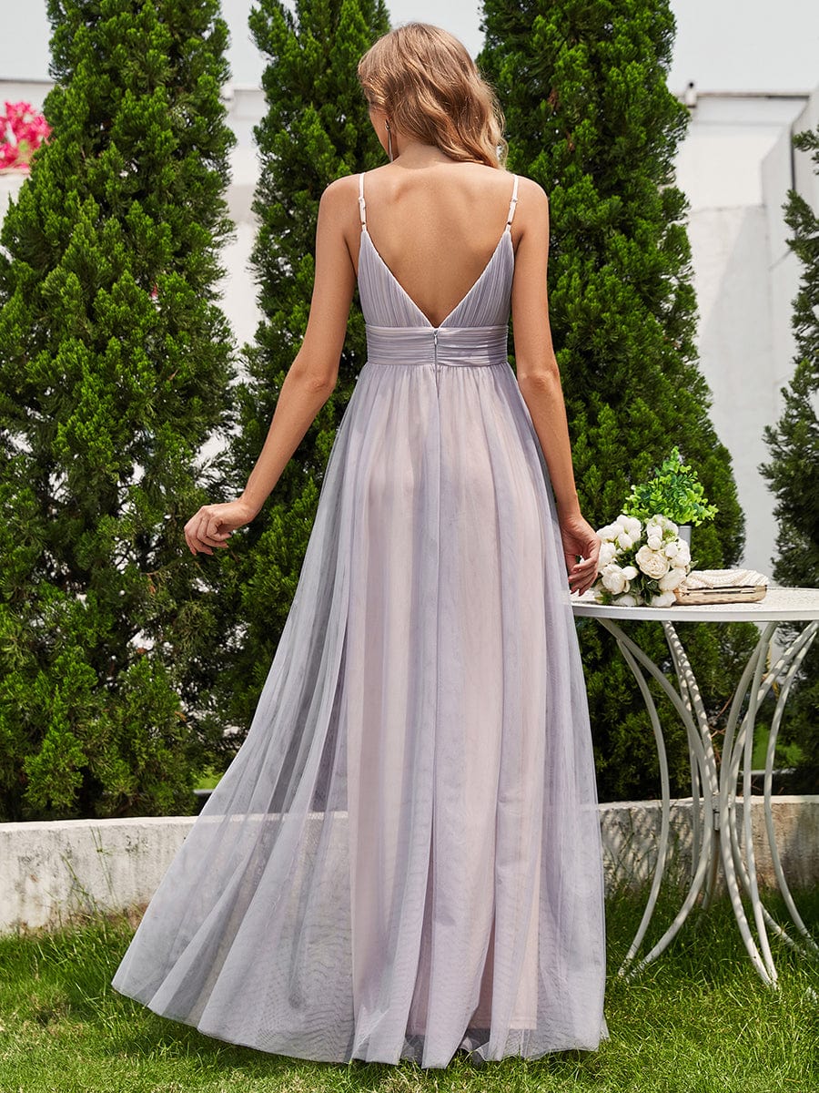 Grey Bridesmaid Dresses #style_ESS0032GY