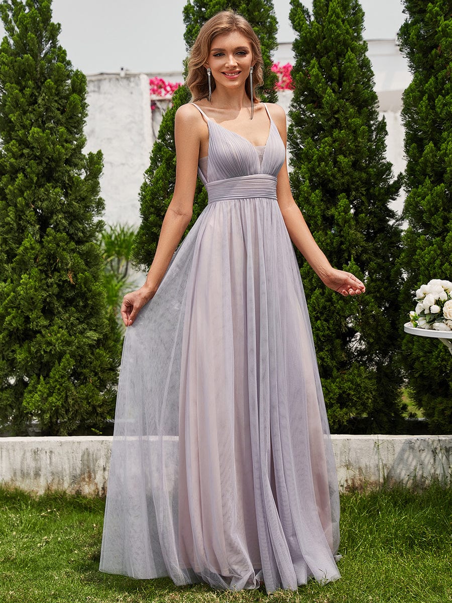 Grey Bridesmaid Dresses #style_ESS0032GY