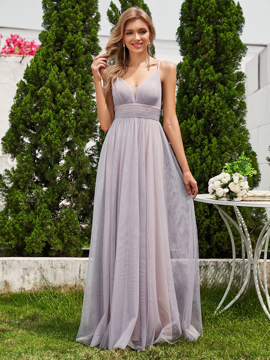 Grey Bridesmaid Dresses #style_ESS0032GY