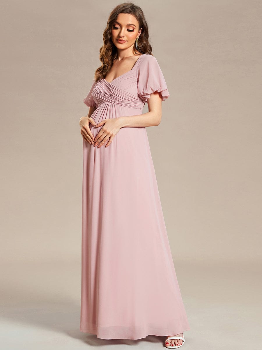 Chiffon maternity maxi dress hotsell